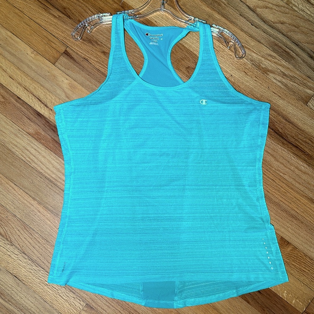 Lightweight Champion Racerback Tank Top in turquoise
